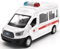 Модель машини Ford Transit Ambulance швидка допомога 1:52 Автопром 4373 білий 4373A фото
