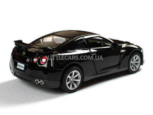 Іграшкова металева машинка Kinsmart Nissan GT-R (R35) 2009 чорний KT5340WBL фото