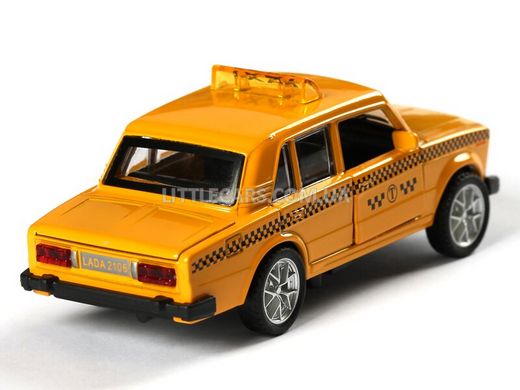 Іграшкова металева машинка Автосвіт ВАЗ 2106 Taxi жовтий AS2049Y фото