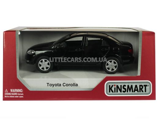 Іграшкова металева машинка Kinsmart Toyota Corolla чорна KT5099WBL фото