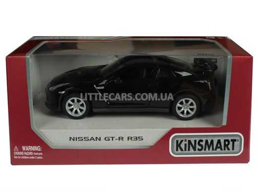 Моделька машины Kinsmart Nissan GT-R (R35) 2009 черный KT5340WBL фото