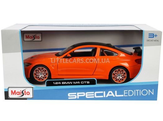 Коллекционная модель машины Maisto BMW M4 GTS 1:24 оранжевая 32146O фото