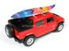 Іграшкова металева машинка Kinsmart Hummer H2 SUT 2005 червоний з дошкою для серфінгу KT5097WSR фото 4
