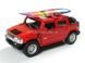 Іграшкова металева машинка Kinsmart Hummer H2 SUT 2005 червоний з дошкою для серфінгу KT5097WSR фото 1