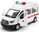 Модель машины Ford Transit Ambulance скорая помощь 1:52 Автопром 4373 белый 4373A фото 2