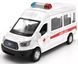 Модель машины Ford Transit Ambulance скорая помощь 1:52 Автопром 4373 белый 4373A фото 1
