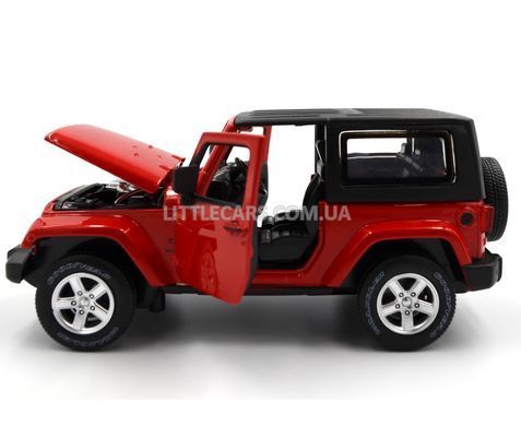 Іграшкова металева машинка Автопром 68331 Jeep Wrangler 1:31 червоний 68331R фото