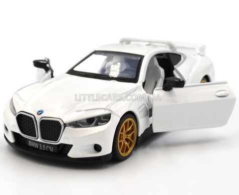 Іграшкова металева машинка BMW 3.0 CSL 2022 1:36 Автопром 68732 біла 68732W фото