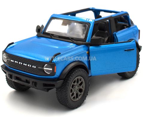 Игрушечная металлическая машинка Ford Bronco 2022 1:34 Kinsmart KT5438WA синий KT5438WAB фото