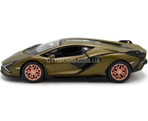 Іграшкова металева машинка Lamborghini Sian FKP 37 1:40 Kinsmart KT5431W зелена KT5431WG фото