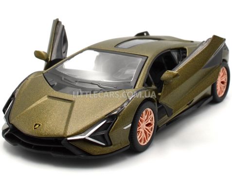 Игрушечная металлическая машинка Lamborghini Sian FKP 37 1:40 Kinsmart KT5431W зеленая KT5431WG фото