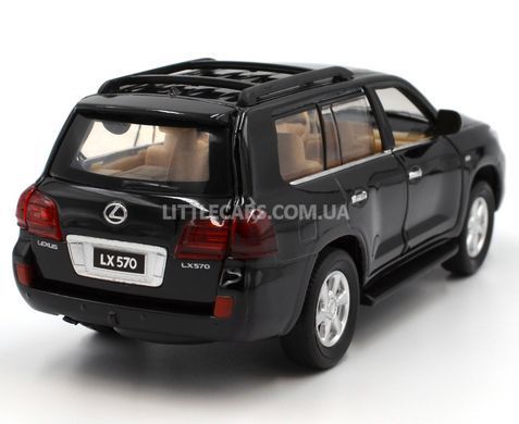 Металева модель машини Lexus LX570 Автопром 68301 1:34 чорний 68301BL фото