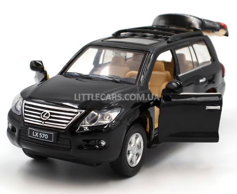 Металева модель машини Lexus LX570 Автопром 68301 1:34 чорний 68301BL фото