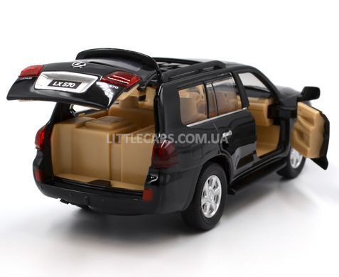 Металева модель машини Lexus LX570 Автопром 68301 1:34 чорний 68301BL фото