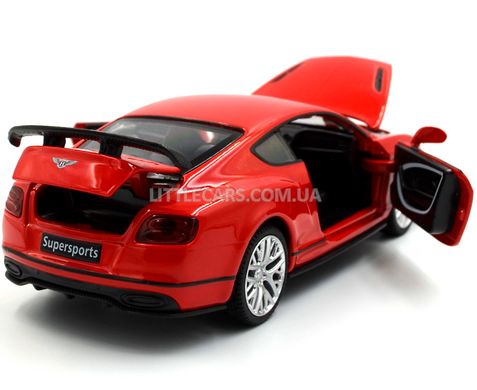 Модель машини Bentley Continental GT Supersports Автопром 68434 1:32 червона 68434R фото