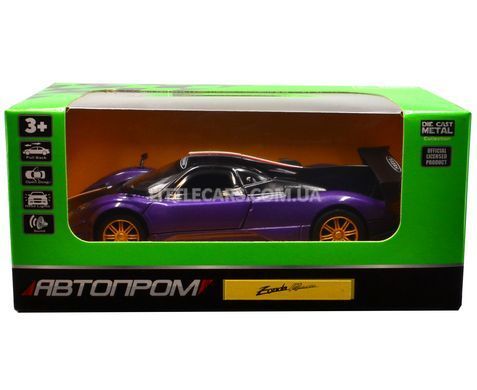 Модель машини Pagani Zonda Revolucion 1:31 Автопром 68314 фіолетова 68314V фото