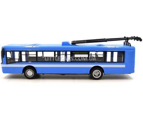 Іграшковий Тролейбус Автопром 6407 блакитний 6407B фото