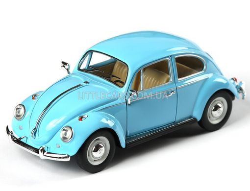 Іграшкова металева машинка Kinsmart Volkswagen Classical Beetle 1967 1:24 блакитний KT7002WYLB фото