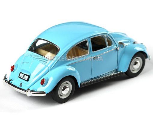Моделька машины Kinsmart Volkswagen Classical Beetle 1967 1:24 голубой KT7002WYLB фото