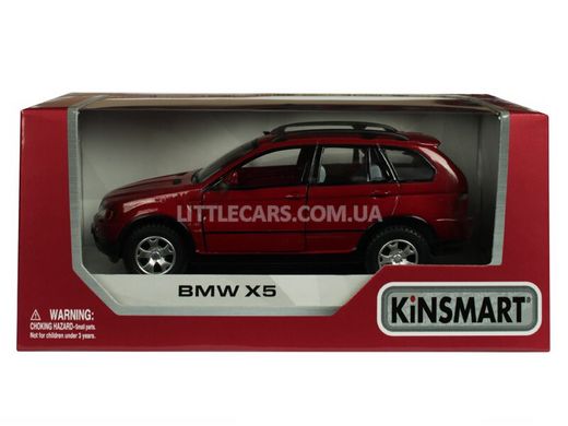 Іграшкова металева машинка Kinsmart BMW X5 червоний KT5020WR фото