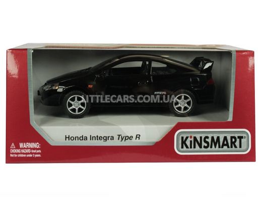 Іграшкова металева машинка Kinsmart Honda Integra Type R чорна KT5053WBL фото