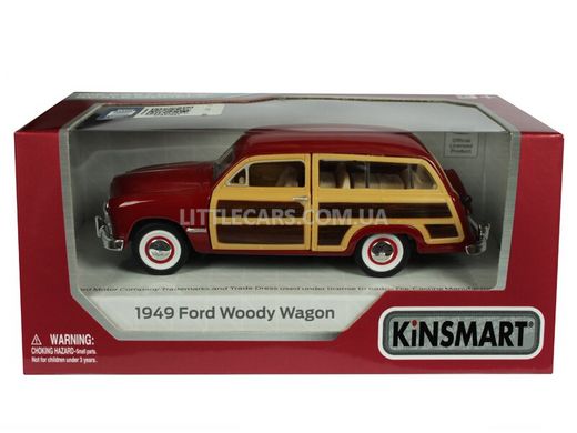 Іграшкова металева машинка Kinsmart Ford Woody wagon 1949 червоний KT5402WR фото