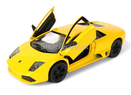 Металлическая модель машины Kinsmart Lamborghini Murciélago LP640 желтая KT5317WY фото