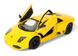 Металлическая модель машины Kinsmart Lamborghini Murciélago LP640 желтая KT5317WY фото 2