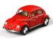 Іграшкова металева машинка Kinsmart Volkswagen Beetle Classical 1967 червоний матовий KT5057WMR фото 1