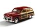 Іграшкова металева машинка Kinsmart Ford Woody wagon 1949 червоний KT5402WR фото 1