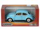 Іграшкова металева машинка Kinsmart Volkswagen Classical Beetle 1967 1:24 блакитний KT7002WYLB фото 4