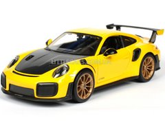Колекційна металева машинка Maisto Porsche 911 GT2 RS 1:24 жовтий 31523Y фото