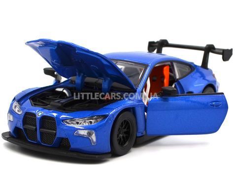 Іграшкова машинка BMW M4 GT3 1:32 Автопром 68715 синя 68715B фото