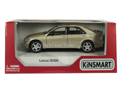 Іграшкова металева машинка Kinsmart Lexus IS300 бежевий KT5046WBG фото