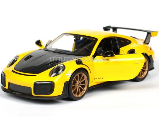 Коллекционная модель машины Maisto Porsche 911 GT2 RS 1:24 желтый 31523Y фото