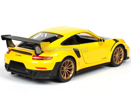 Коллекционная модель машины Maisto Porsche 911 GT2 RS 1:24 желтый 31523Y фото