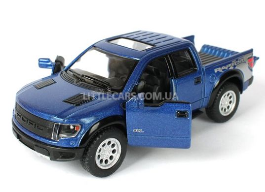 Іграшкова металева машинка Kinsmart Ford F-150 SVT Raptor Super Crew синій KT5365WB фото