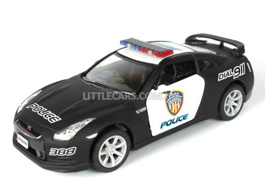Моделька машины Kinsmart Nissan GT-R R35 Police полицейский KT5340WPP фото