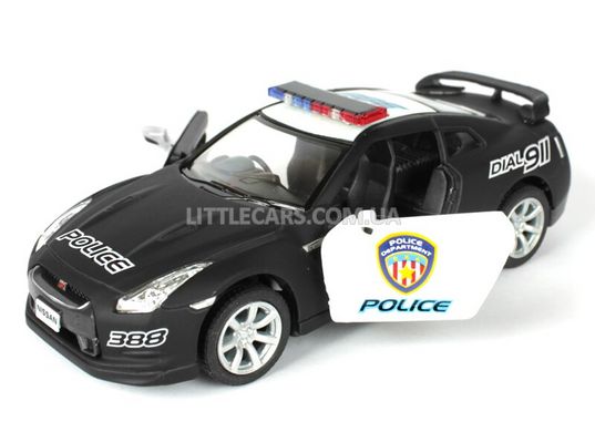 Іграшкова металева машинка Kinsmart Nissan GT-R R35 Police поліцейский KT5340WPP фото