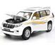 Металева модель машини Toyota Land Cruiser Prado 2018 Автопром 68270 1:24 білий 68270AW фото 2