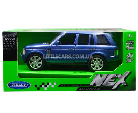 Іграшкова металева машинка Land Rover Range Rover Welly 39882CW 1:33 синій 39882CWB фото