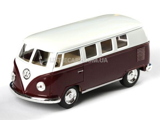 Металлическая модель машины Kinsmart Volkswagen Classical Bus 1962 темно-красный KT5060WDR фото