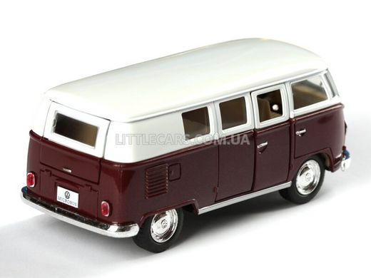 Металлическая модель машины Kinsmart Volkswagen Classical Bus 1962 темно-красный KT5060WDR фото