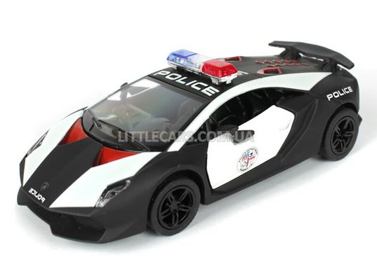 Іграшкова металева машинка Kinsmart Lamborghini Sesto Elemento поліцейська KT5359WPP фото