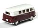 Металлическая модель машины Kinsmart Volkswagen Classical Bus 1962 темно-красный KT5060WDR фото 3