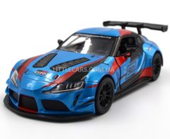 Іграшкова металева машинка Kinsmart KT5421WF Toyota GR Supra Racing Concept 1:34 синя з наклейкою KT5421WFB фото