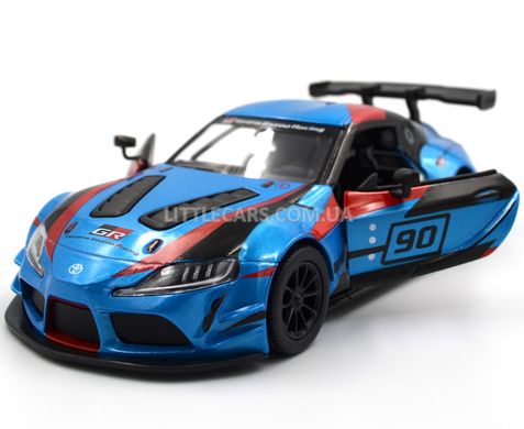 Іграшкова металева машинка Kinsmart KT5421WF Toyota GR Supra Racing Concept 1:34 синя з наклейкою KT5421WFB фото