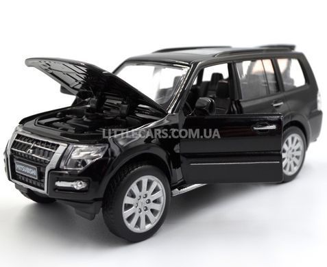 Металева модель машини Mitsubishi Pajero 4WD Turbo Автопром 68463 1:33 чорний 68463BL фото
