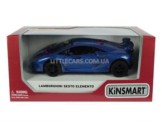 Моделька машины Kinsmart Lamborghini Sesto Elemento синяя KT5359WB фото