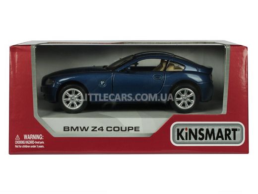 Іграшкова металева машинка Kinsmart BMW Z4 Coupe синя KT5318WB фото